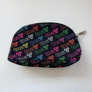 TNA Aritzia Makeup Bag Multicolour Logo Print  Y2K